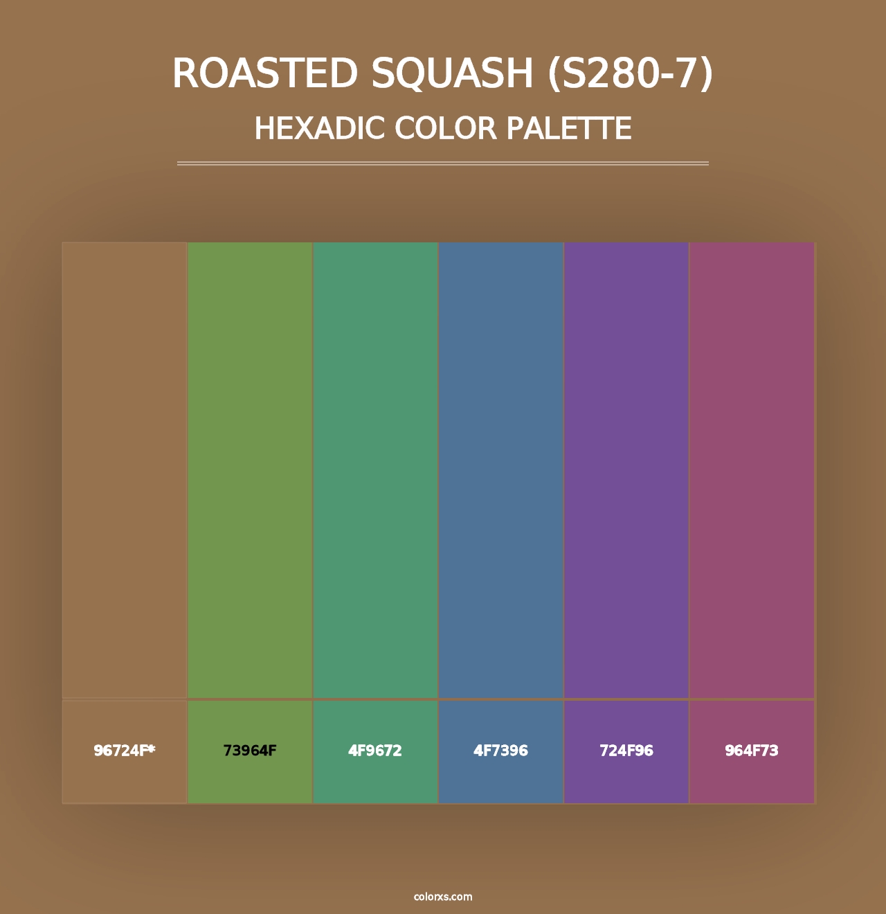 Roasted Squash (S280-7) - Hexadic Color Palette