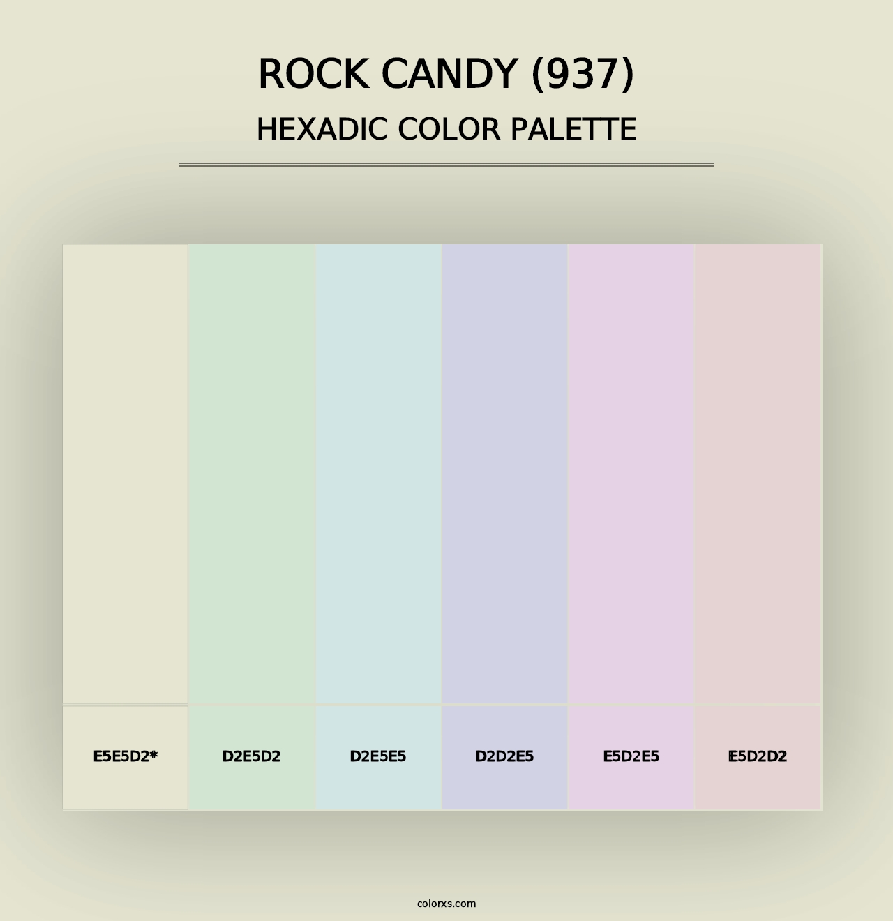 Rock Candy (937) - Hexadic Color Palette