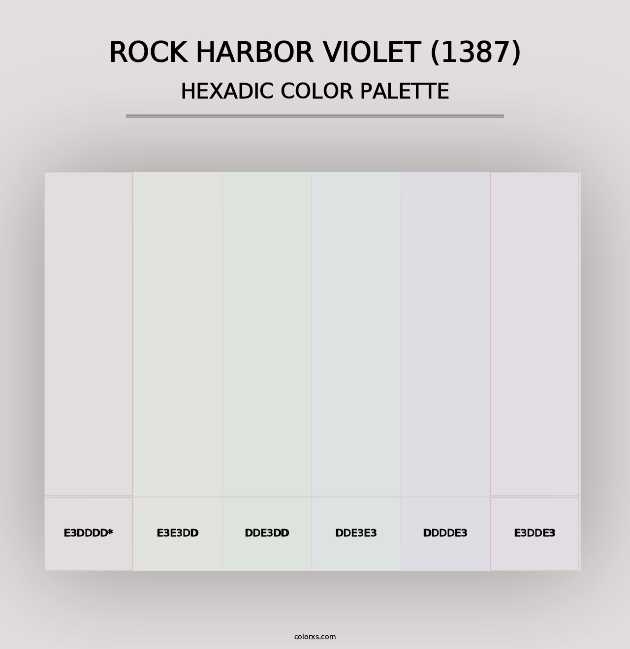 Rock Harbor Violet (1387) - Hexadic Color Palette