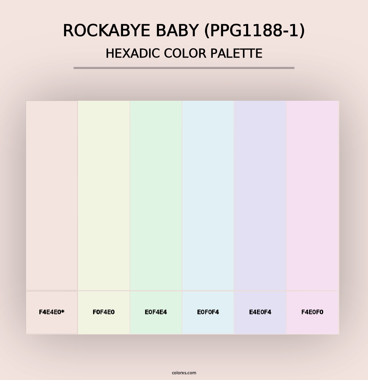 Rockabye Baby (PPG1188-1) - Hexadic Color Palette