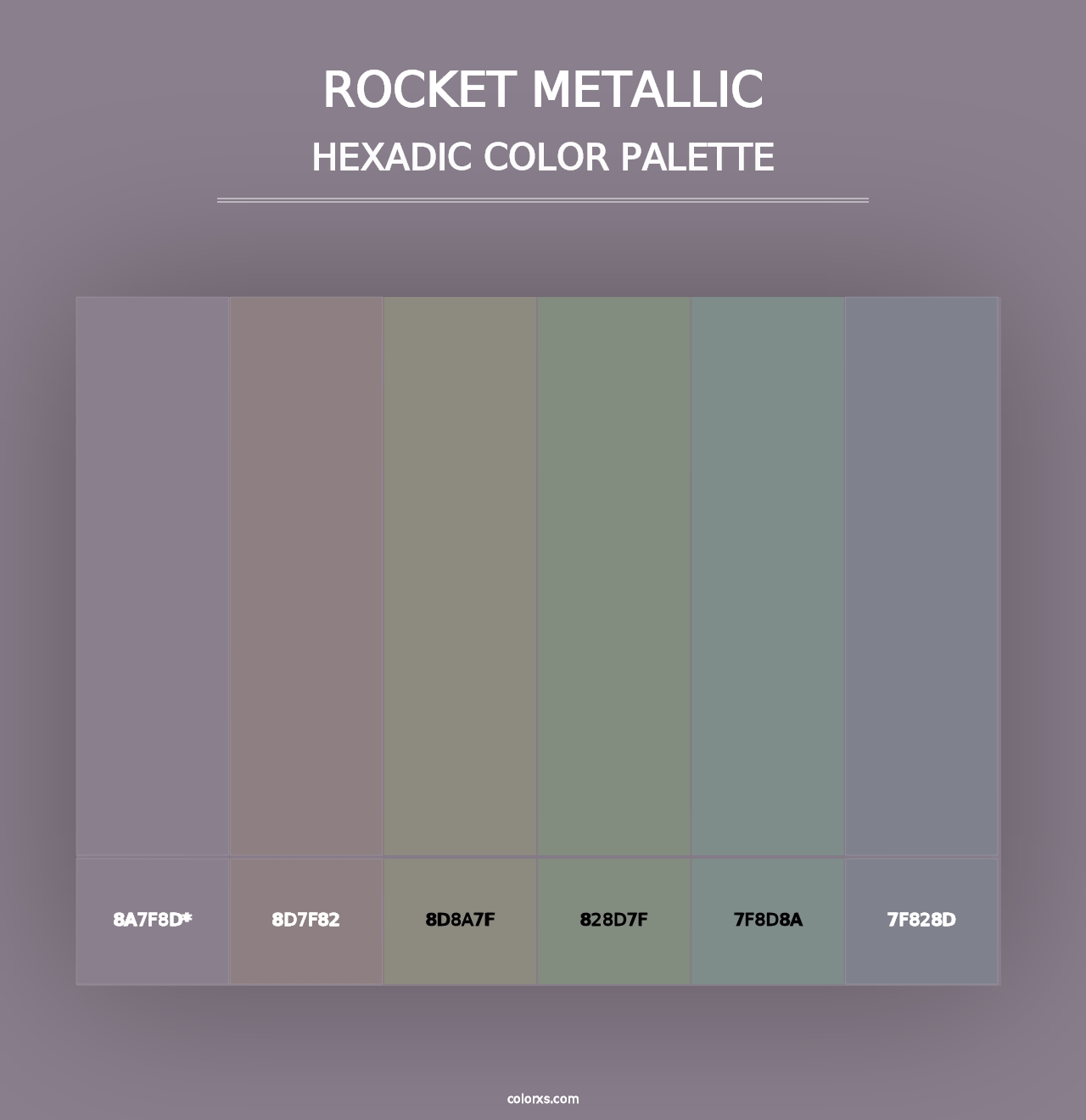 Rocket Metallic - Hexadic Color Palette