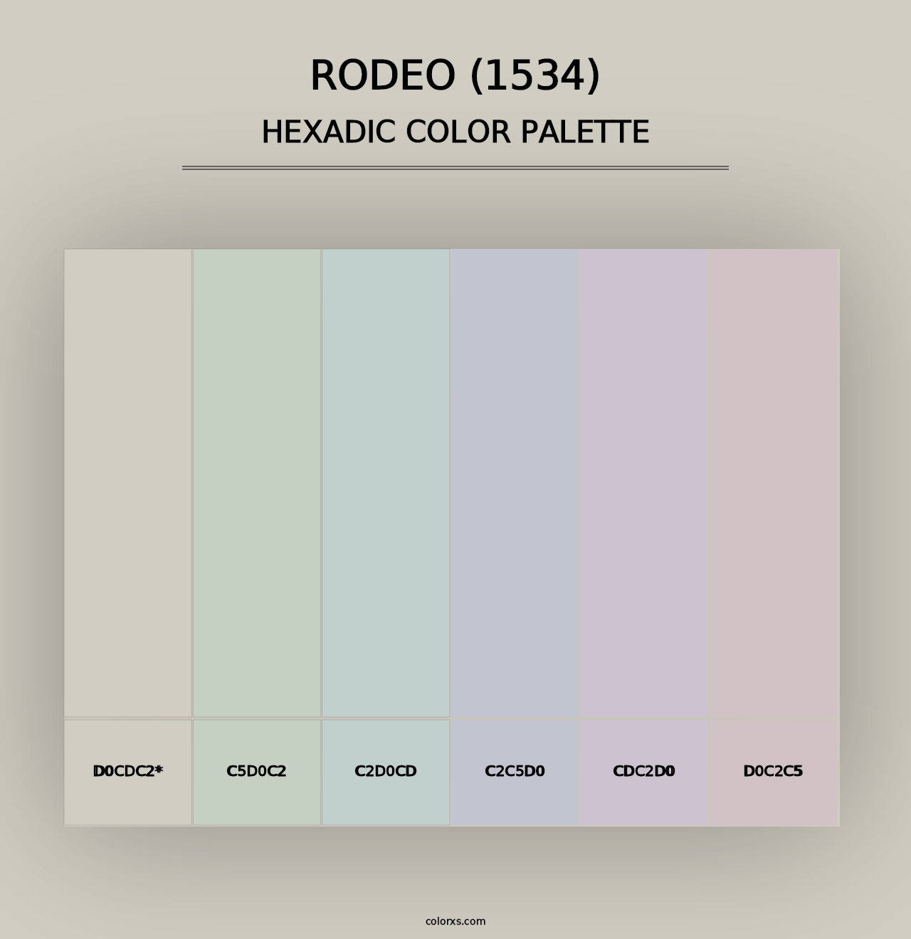 Rodeo (1534) - Hexadic Color Palette