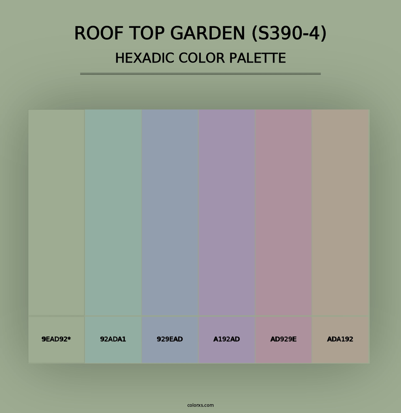 Roof Top Garden (S390-4) - Hexadic Color Palette