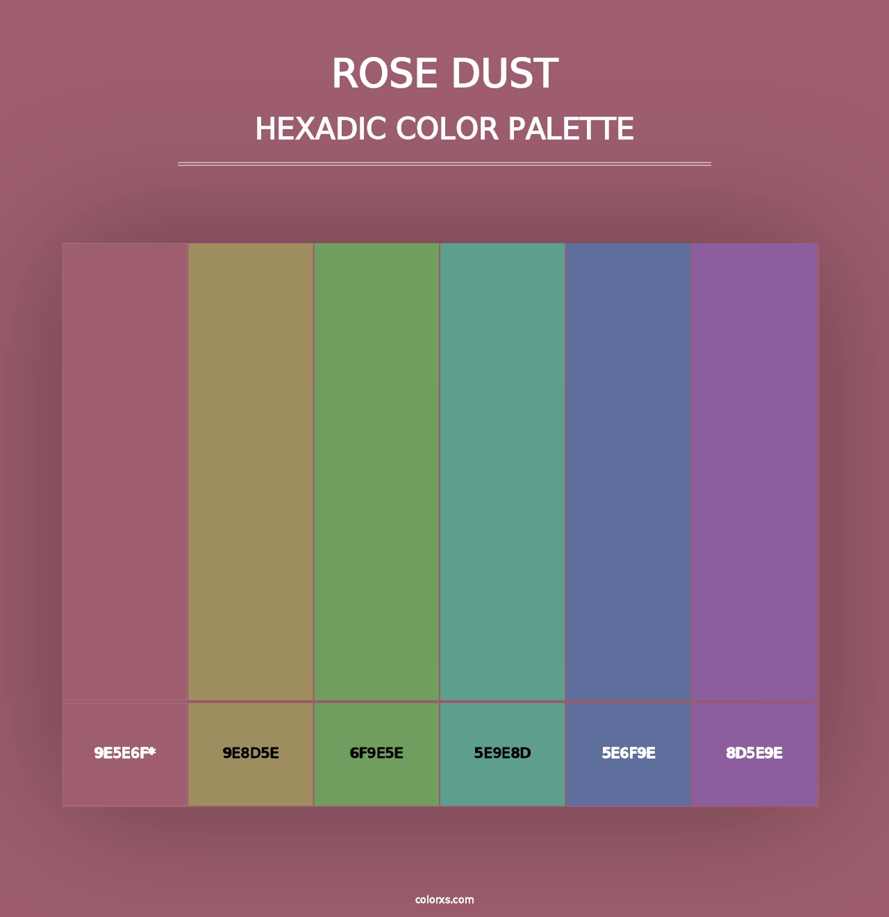 Rose Dust - Hexadic Color Palette