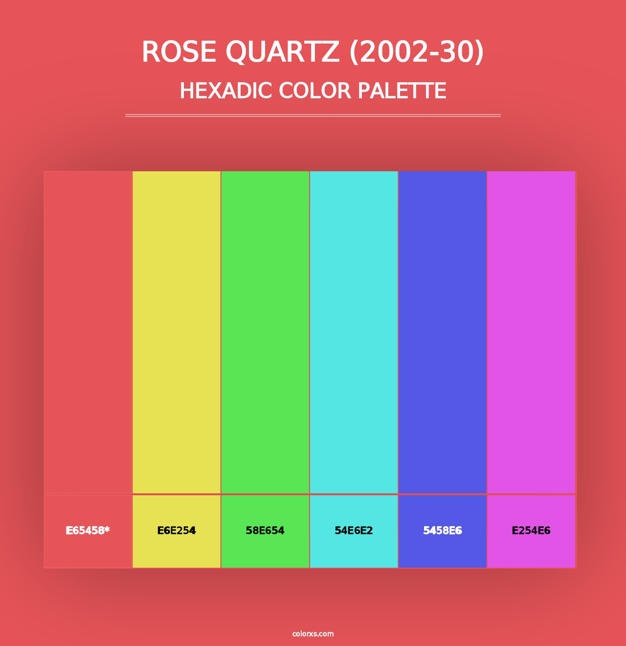 Rose Quartz (2002-30) - Hexadic Color Palette