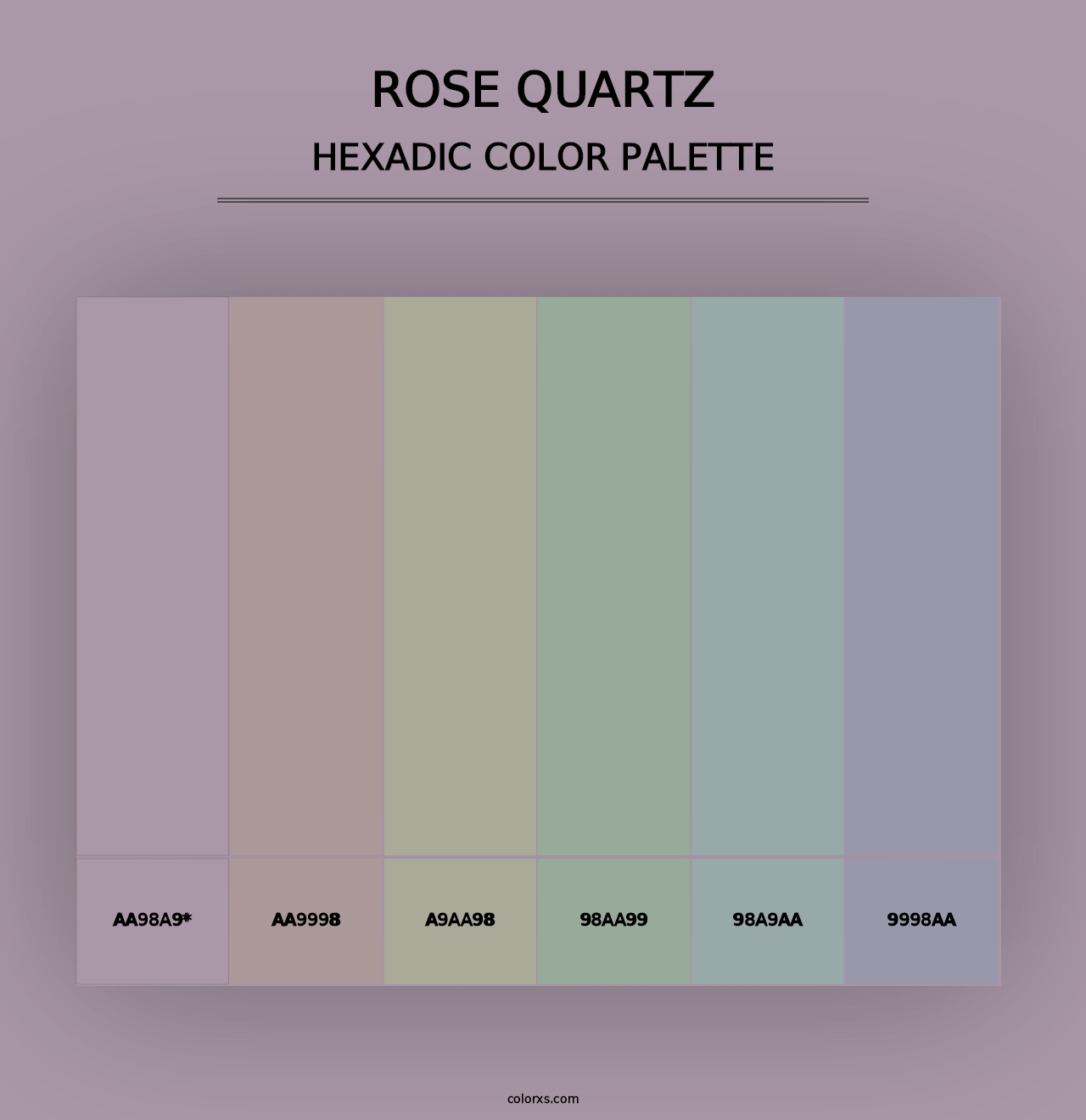 Rose quartz - Hexadic Color Palette