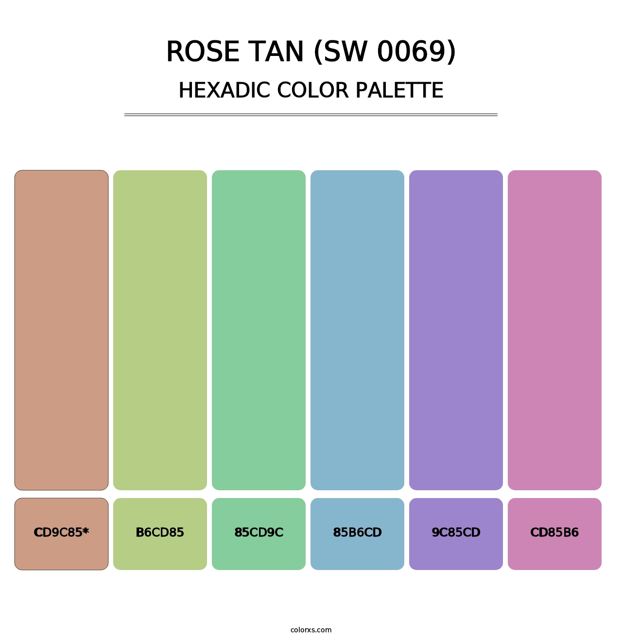 Rose Tan (SW 0069) - Hexadic Color Palette