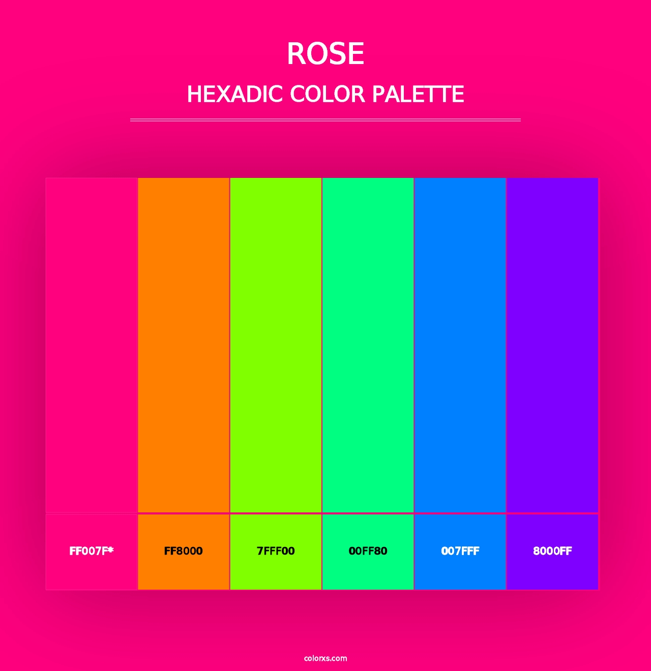 Rose - Hexadic Color Palette