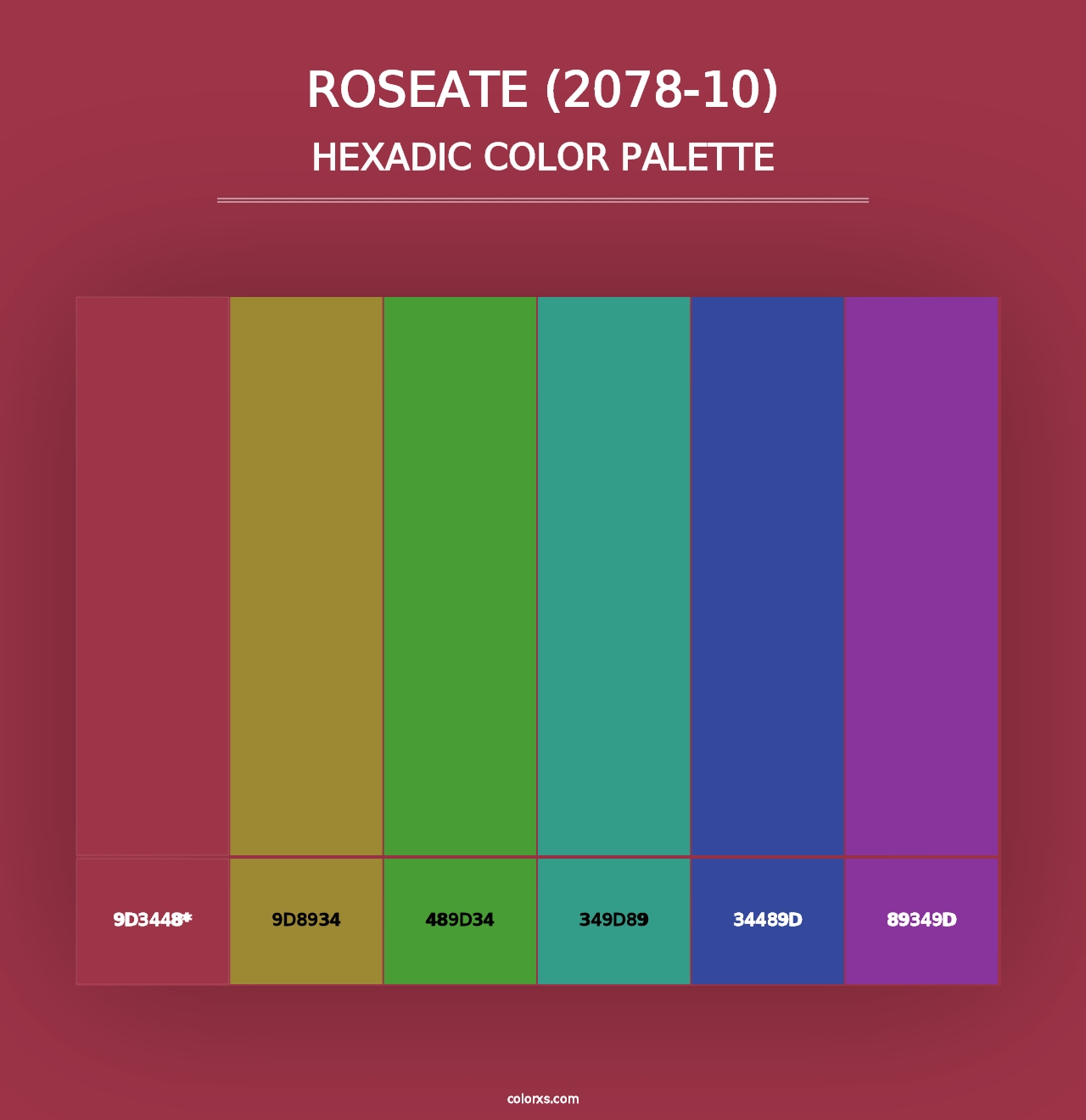 Roseate (2078-10) - Hexadic Color Palette