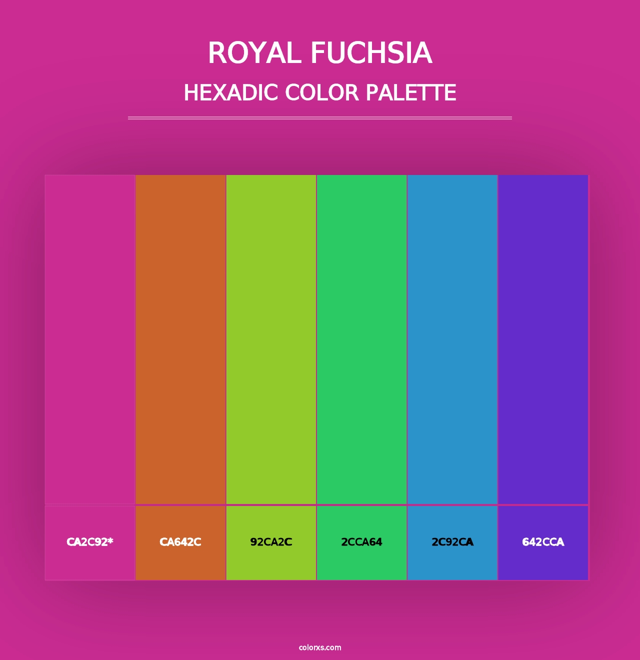 Royal Fuchsia - Hexadic Color Palette