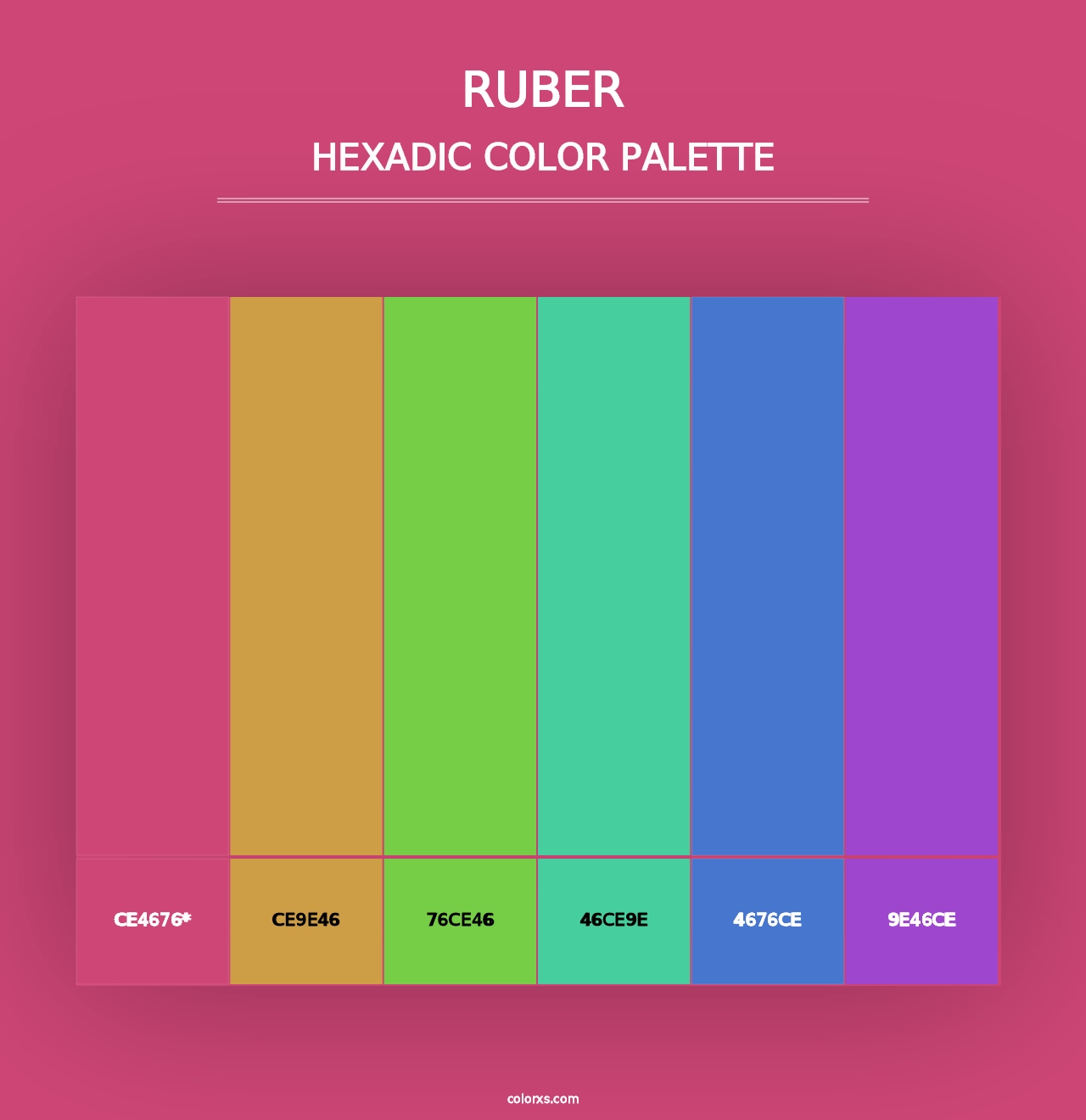 Ruber - Hexadic Color Palette