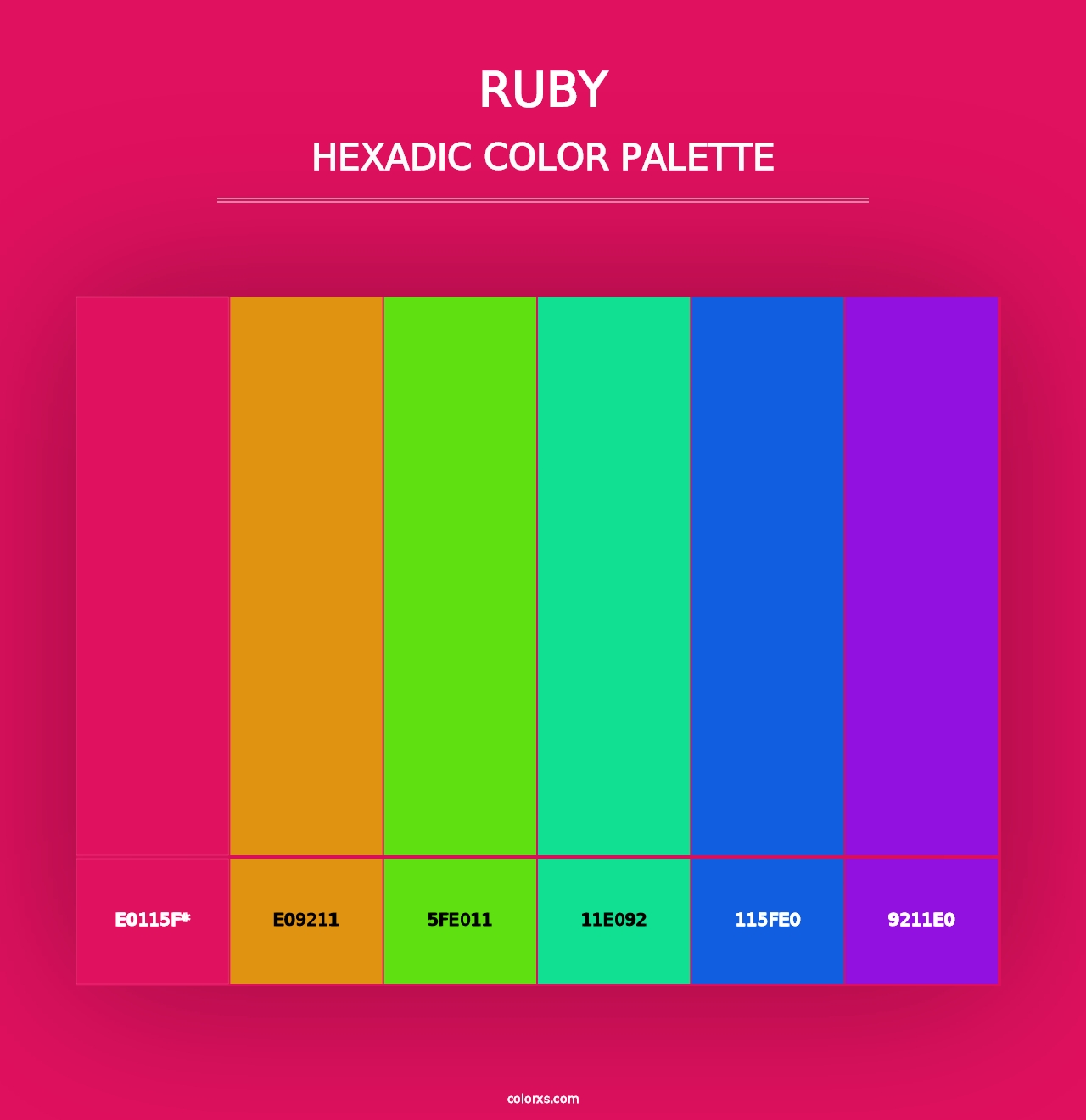 Ruby - Hexadic Color Palette