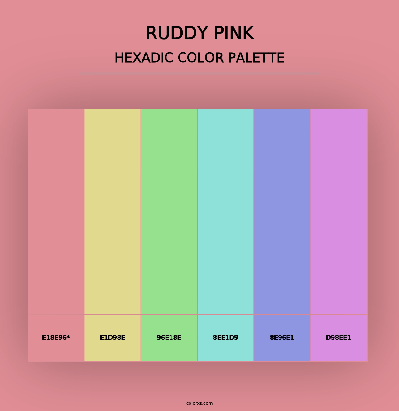 Ruddy Pink - Hexadic Color Palette