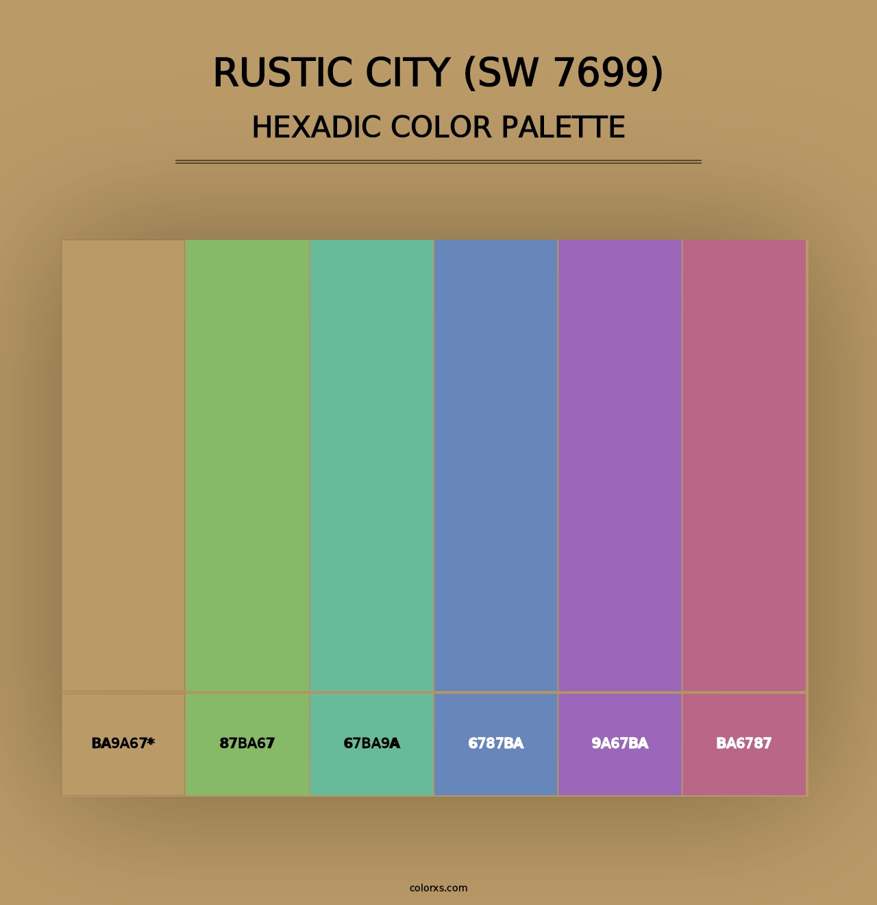 Rustic City (SW 7699) - Hexadic Color Palette