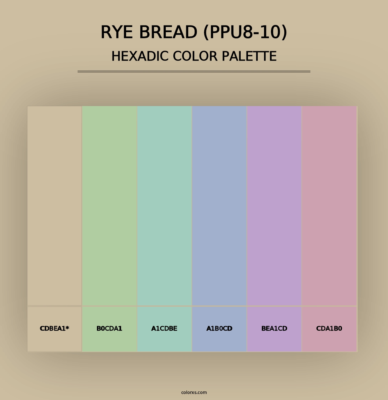 Rye Bread (PPU8-10) - Hexadic Color Palette