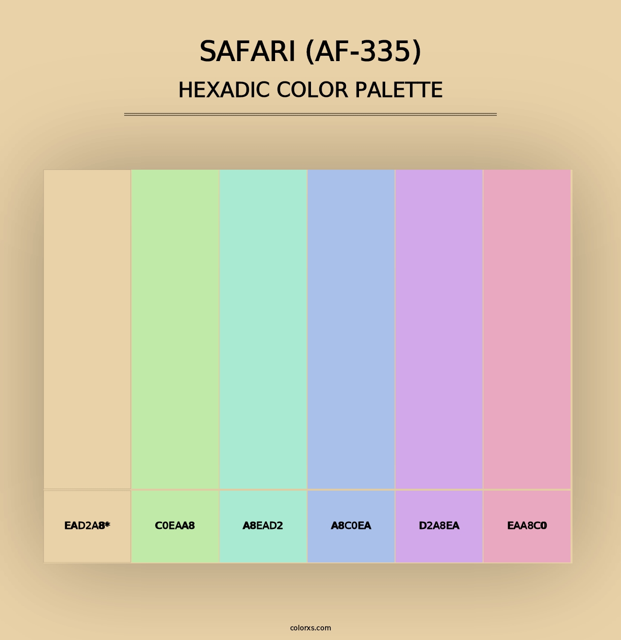 Safari (AF-335) - Hexadic Color Palette