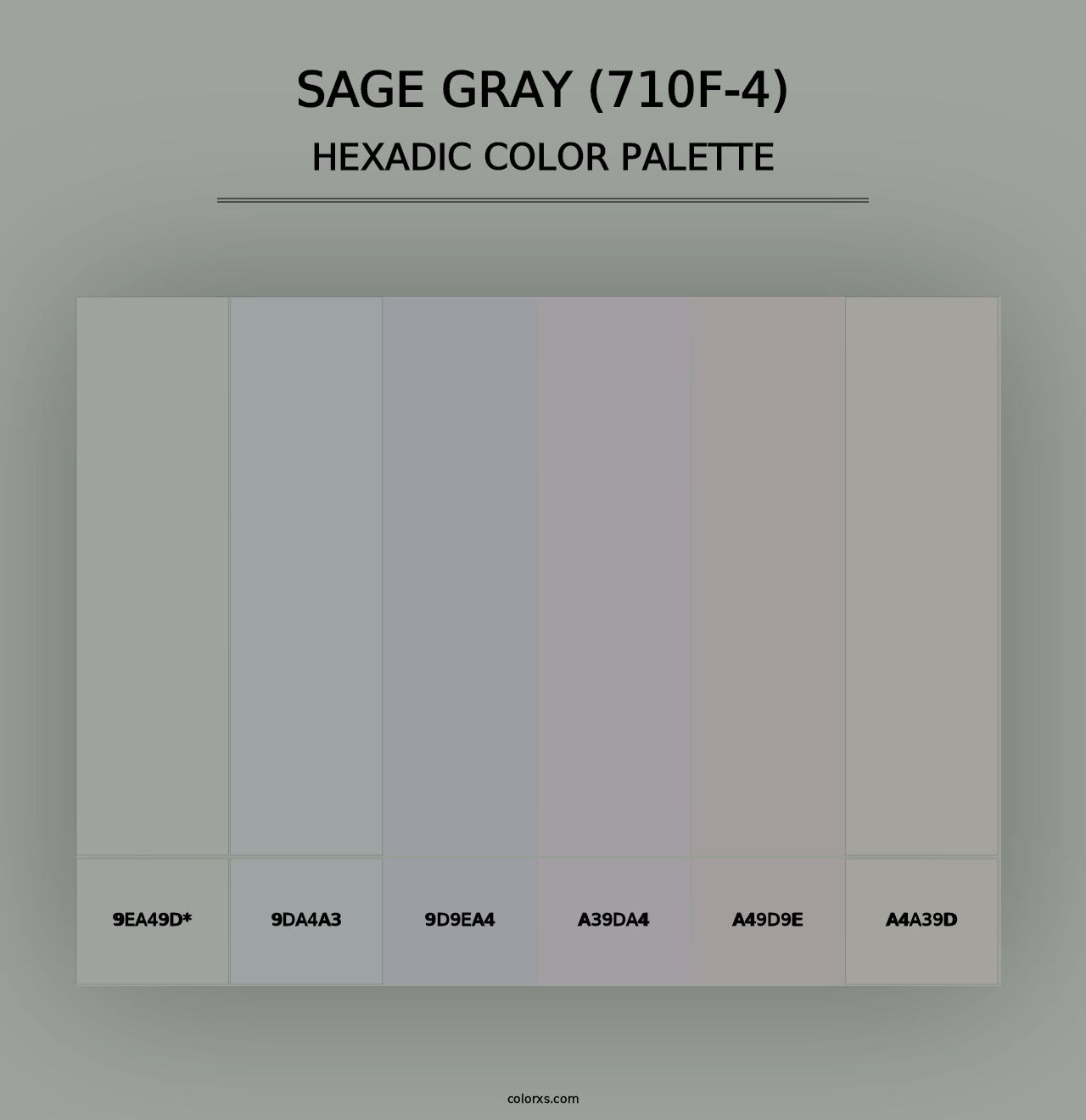 Sage Gray (710F-4) - Hexadic Color Palette