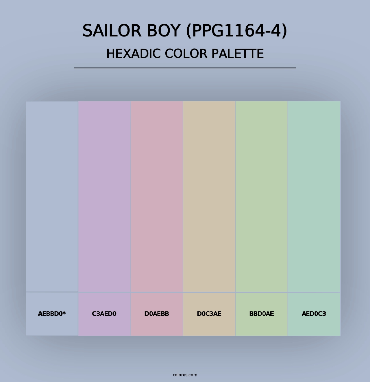 Sailor Boy (PPG1164-4) - Hexadic Color Palette