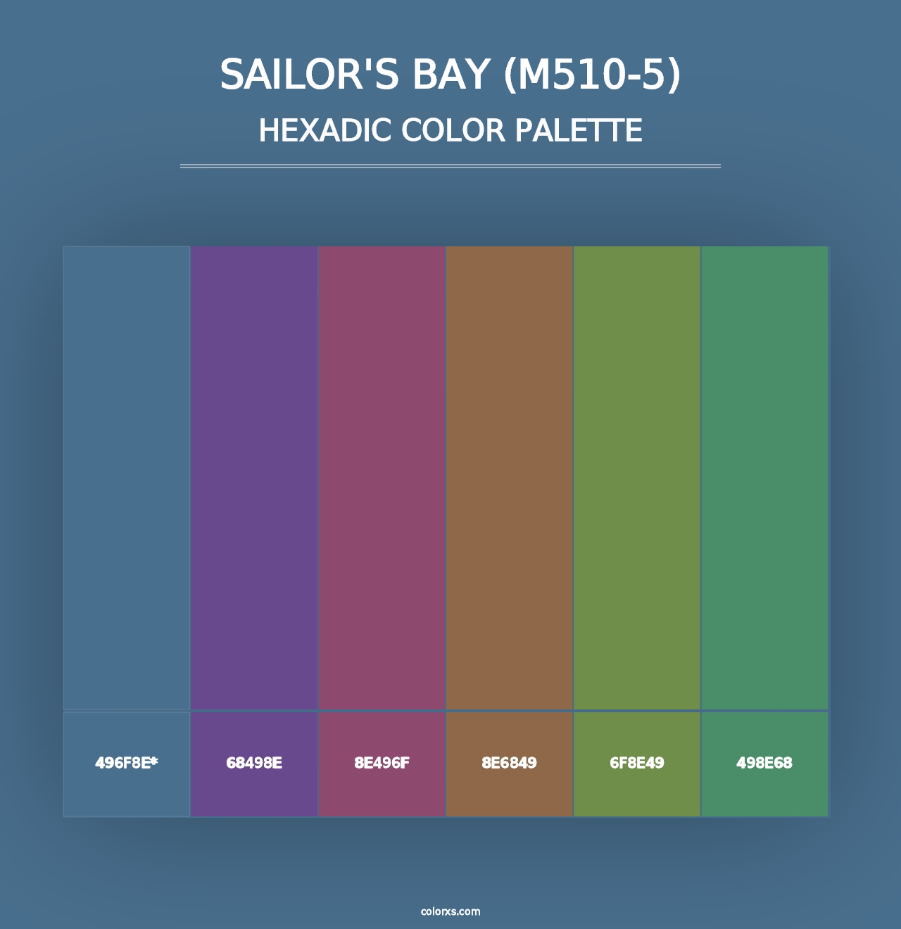 Sailor'S Bay (M510-5) - Hexadic Color Palette