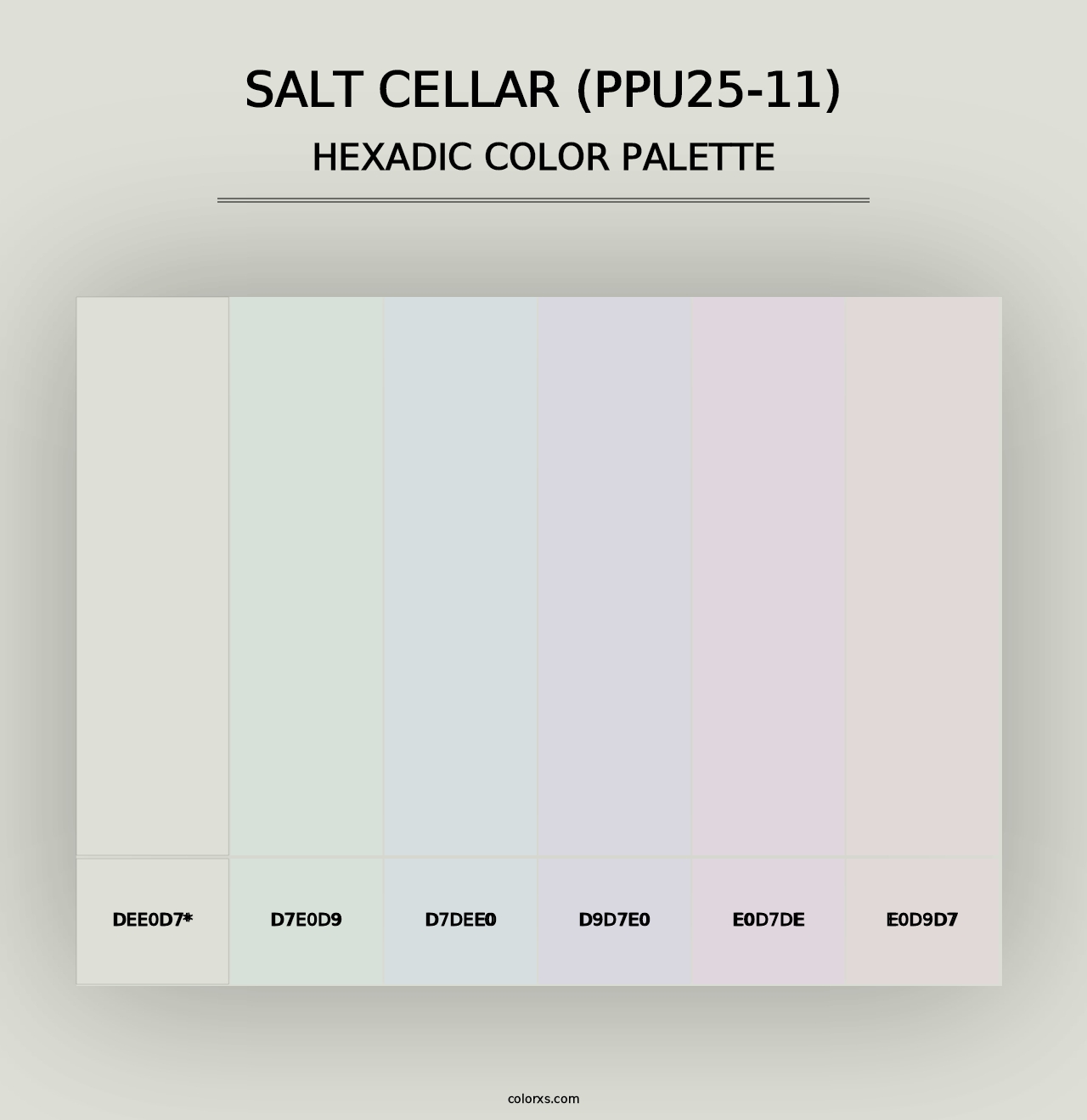 Salt Cellar (PPU25-11) - Hexadic Color Palette