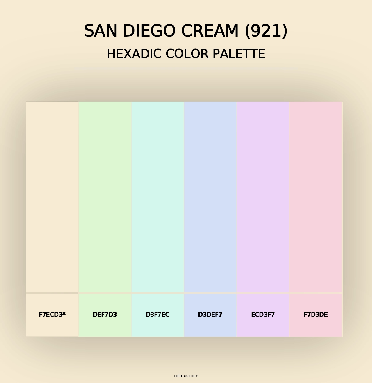 San Diego Cream (921) - Hexadic Color Palette