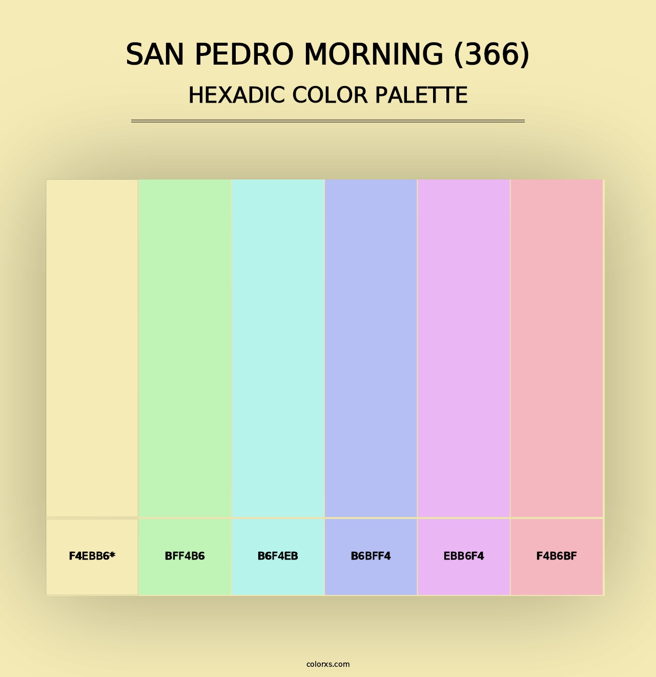 San Pedro Morning (366) - Hexadic Color Palette