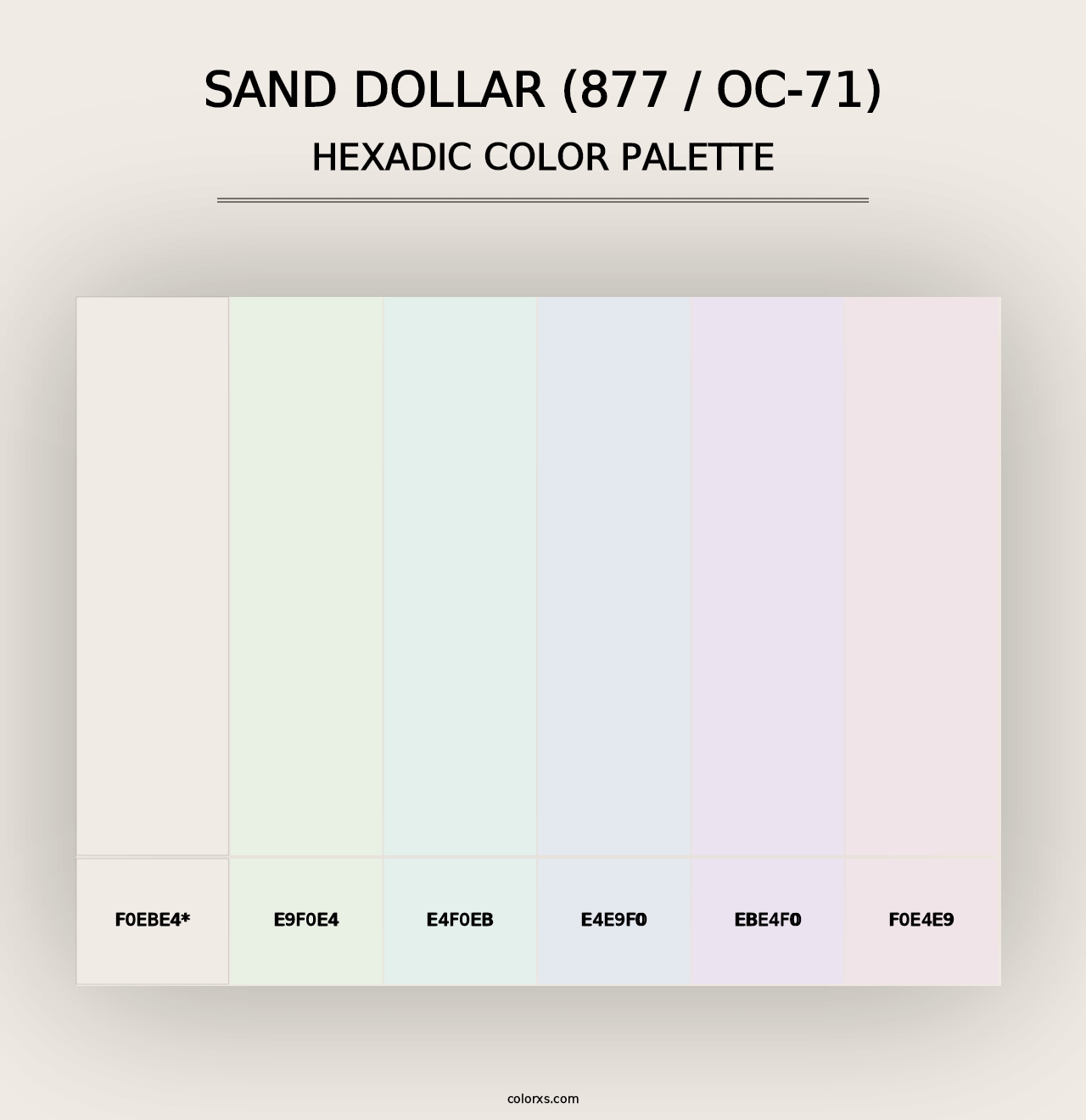 Sand Dollar (877 / OC-71) - Hexadic Color Palette