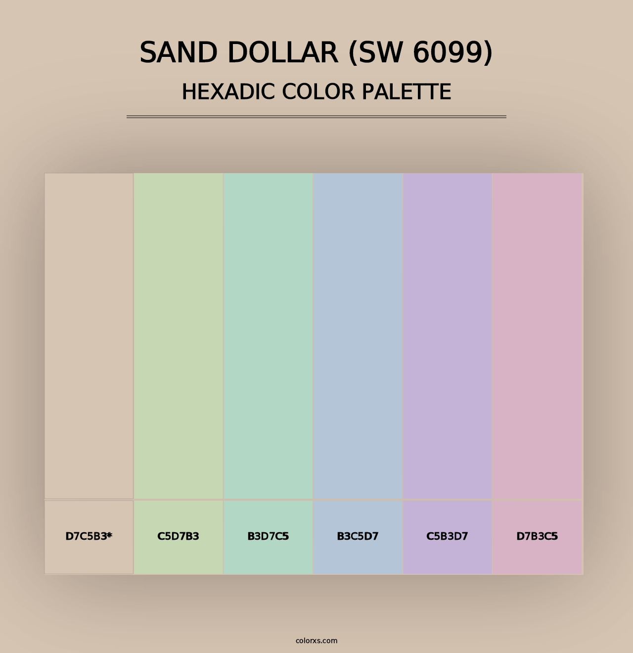 Sand Dollar (SW 6099) - Hexadic Color Palette