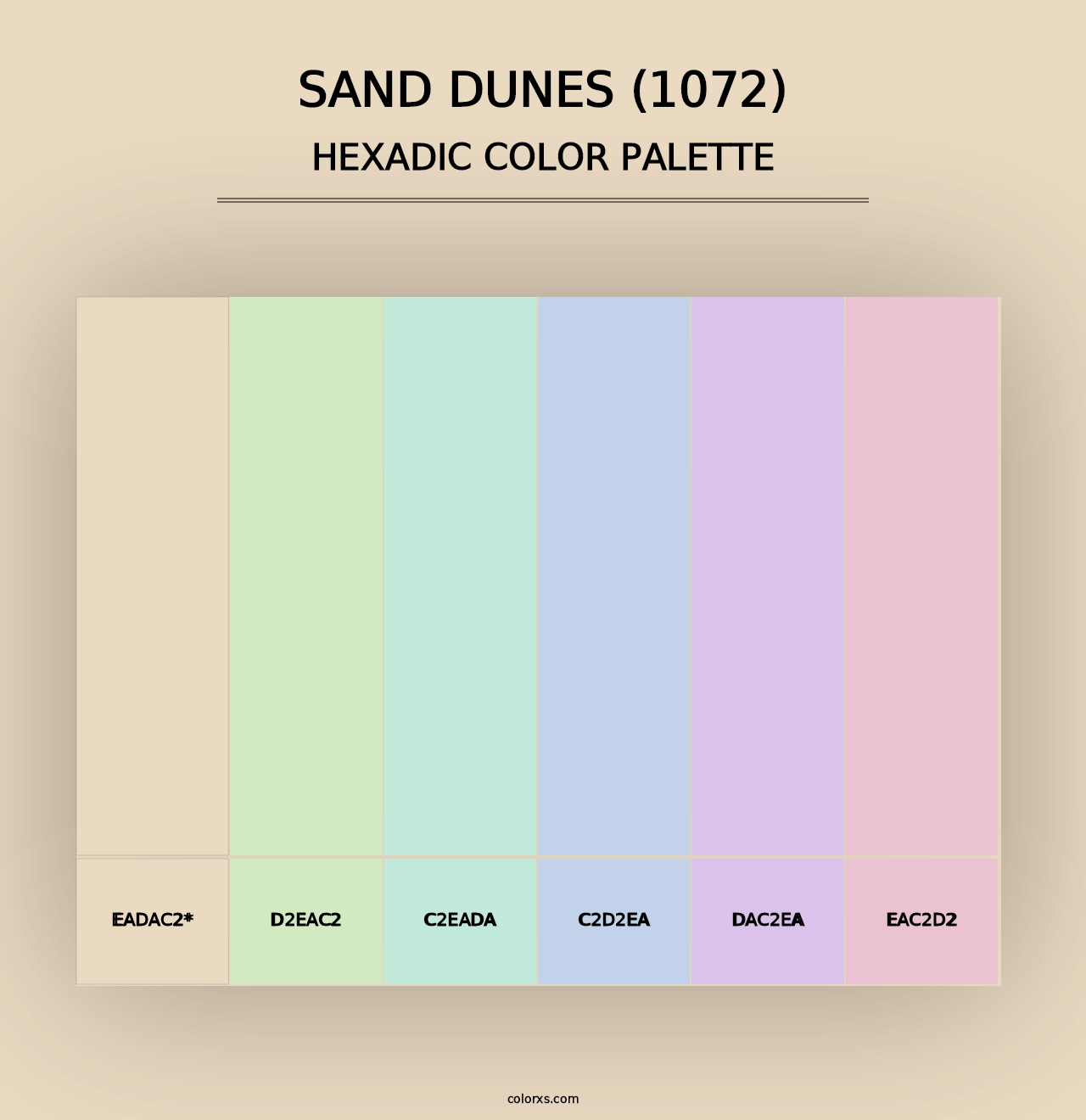 Sand Dunes (1072) - Hexadic Color Palette