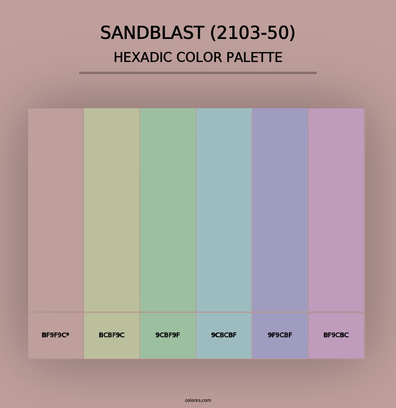 Sandblast (2103-50) - Hexadic Color Palette