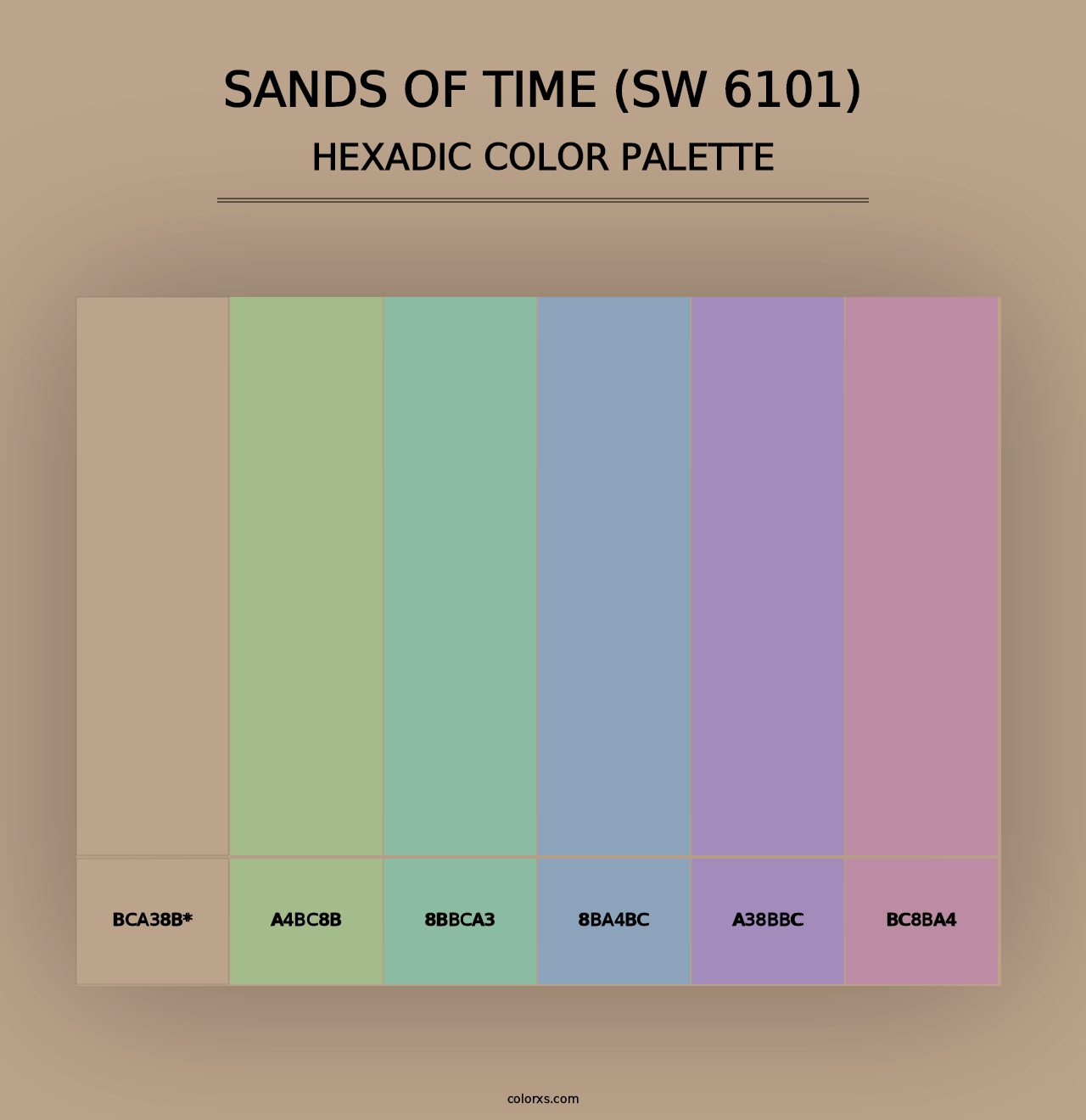 Sands of Time (SW 6101) - Hexadic Color Palette