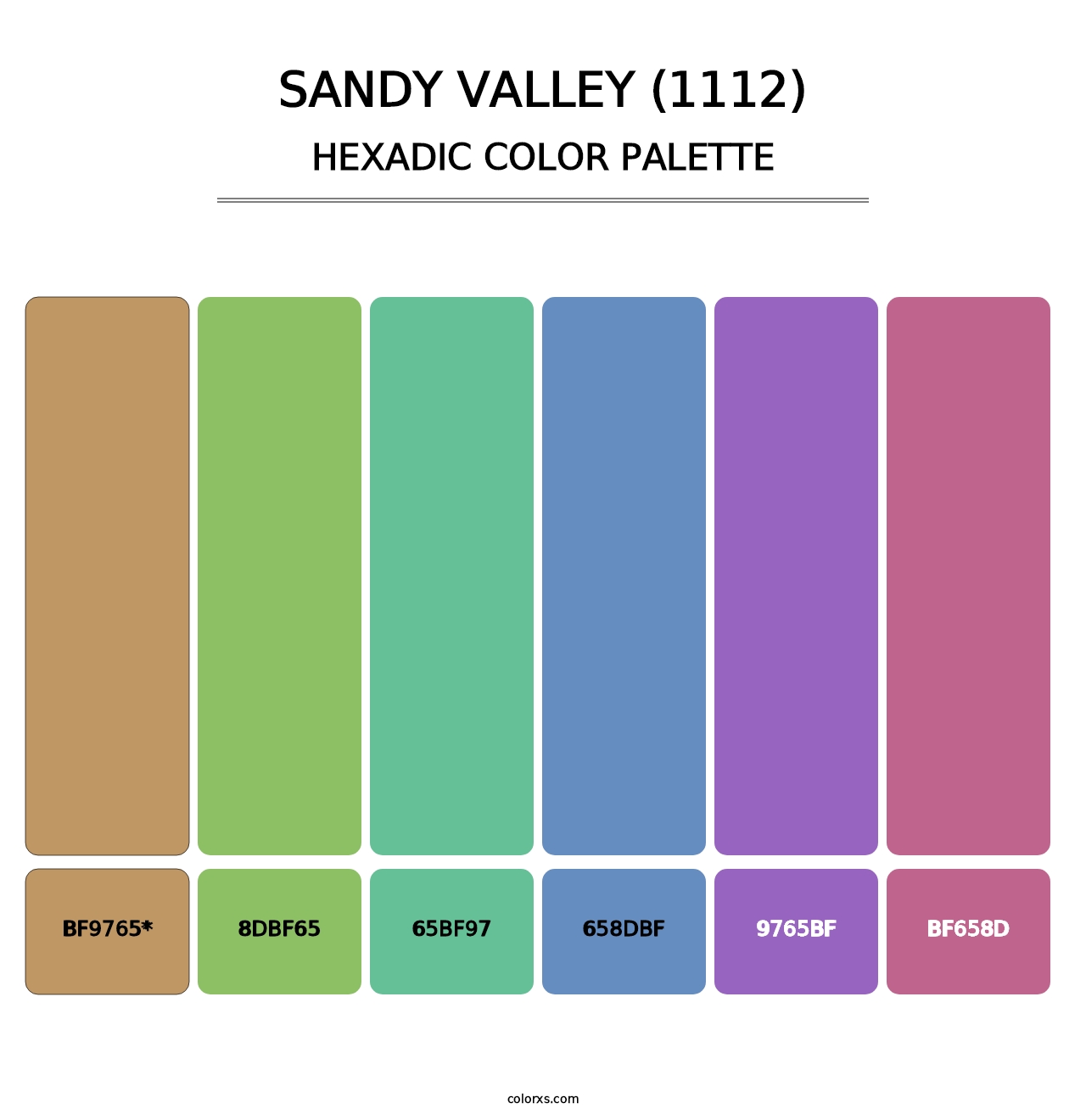 Sandy Valley (1112) - Hexadic Color Palette