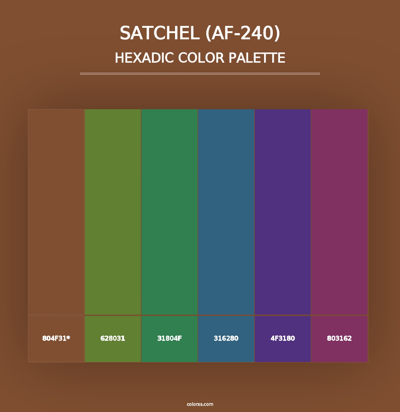 Satchel (AF-240) - Hexadic Color Palette