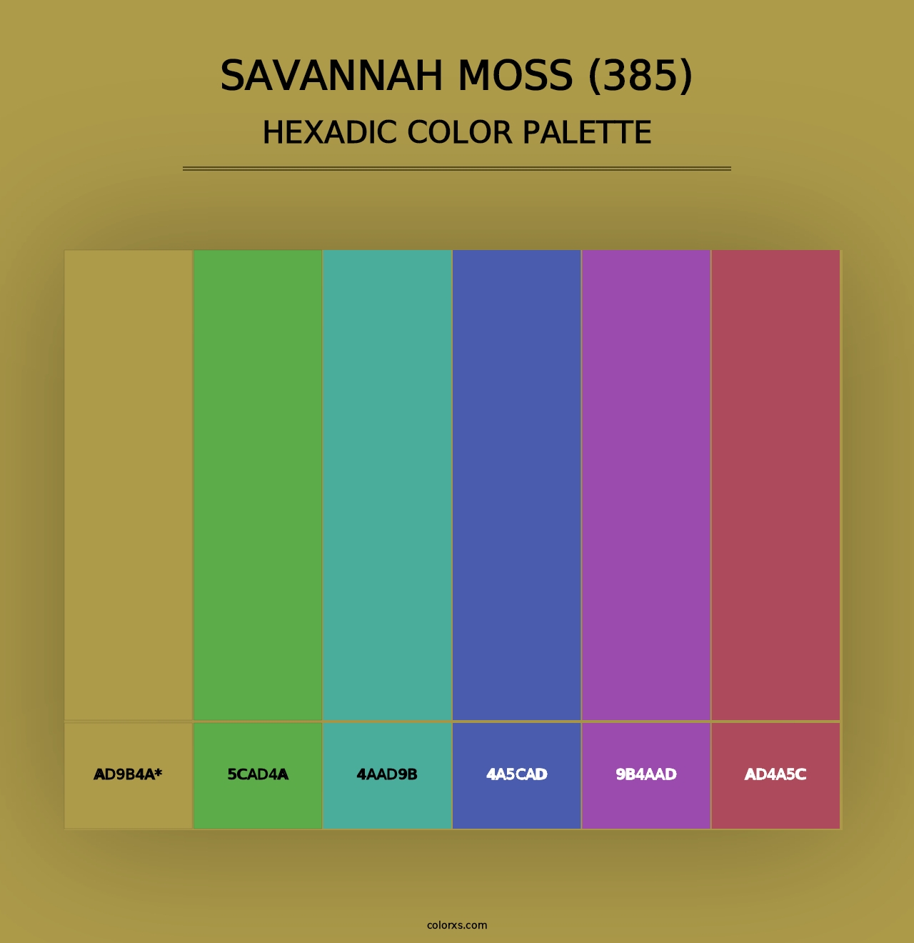 Savannah Moss (385) - Hexadic Color Palette