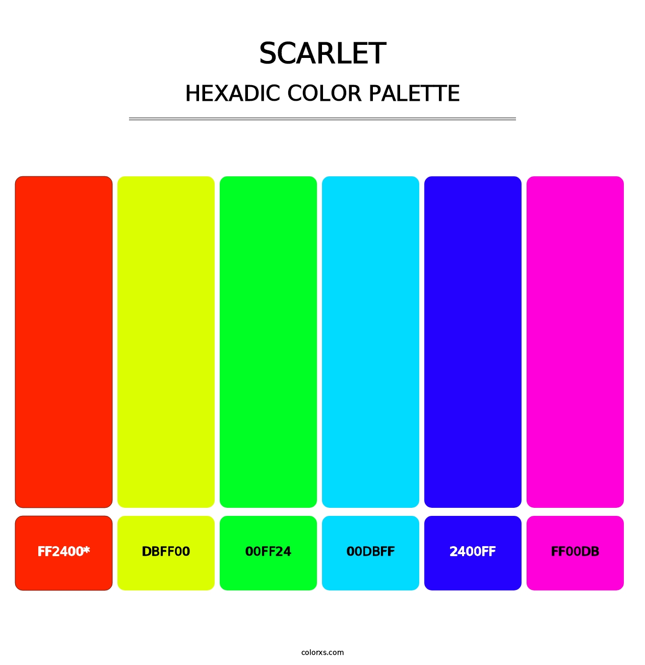 Scarlet - Hexadic Color Palette