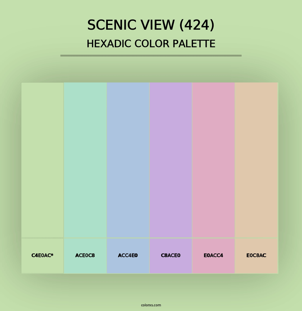 Scenic View (424) - Hexadic Color Palette