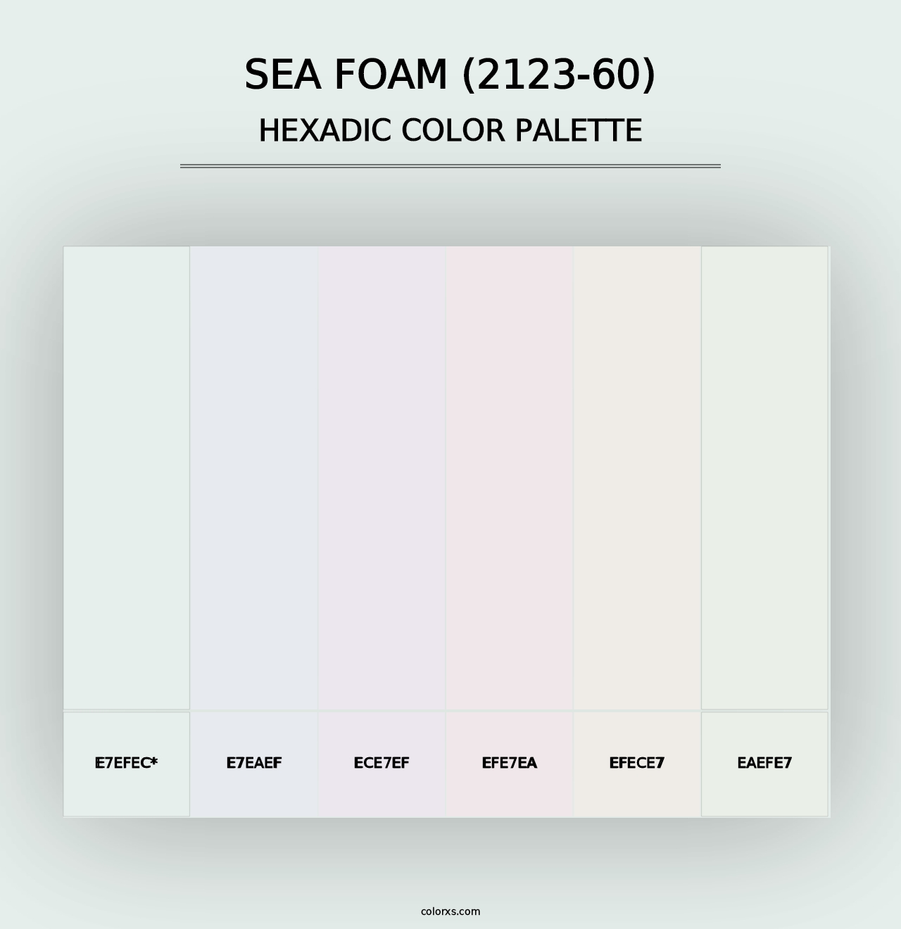 Sea Foam (2123-60) - Hexadic Color Palette