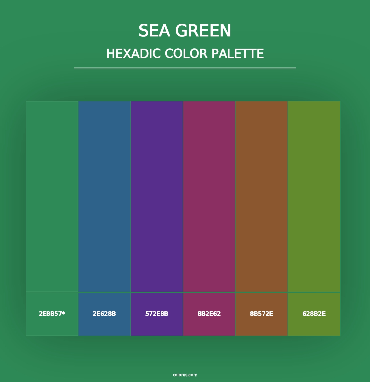 Sea Green - Hexadic Color Palette