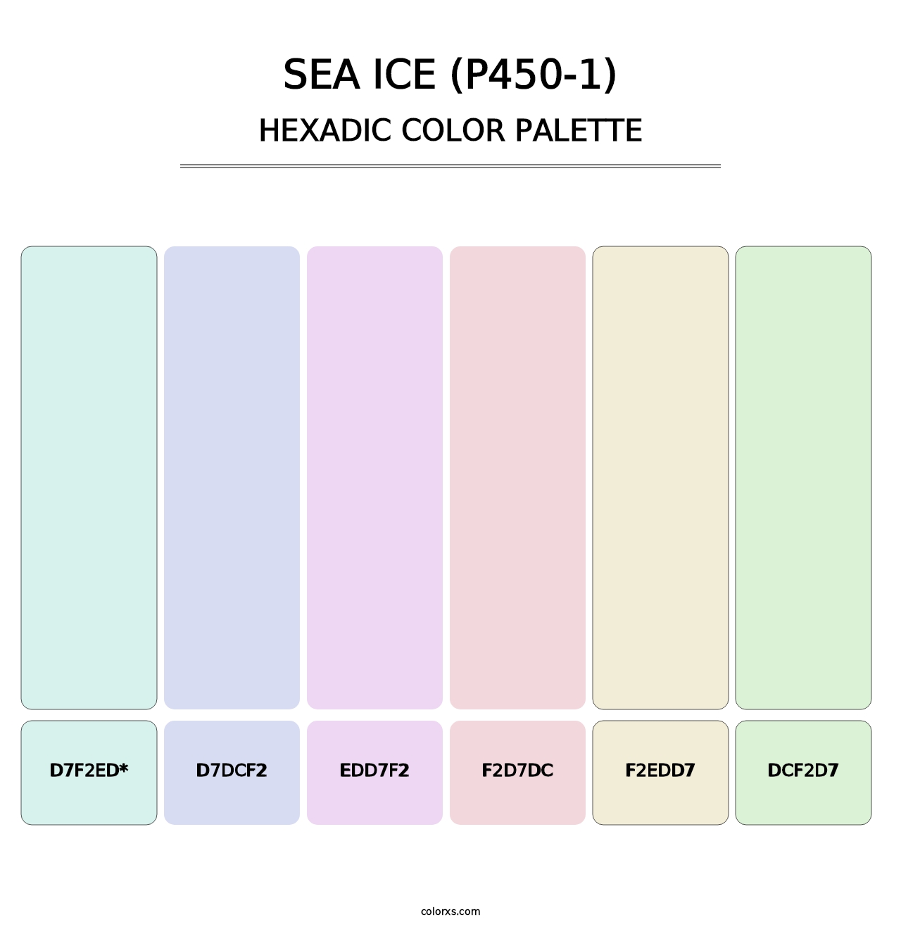 Sea Ice (P450-1) - Hexadic Color Palette