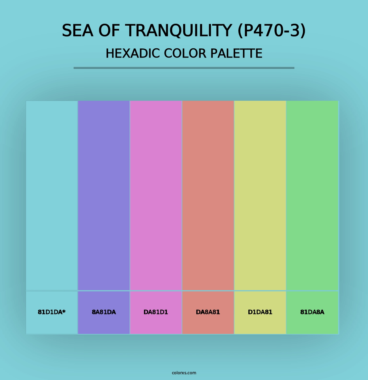 Sea Of Tranquility (P470-3) - Hexadic Color Palette