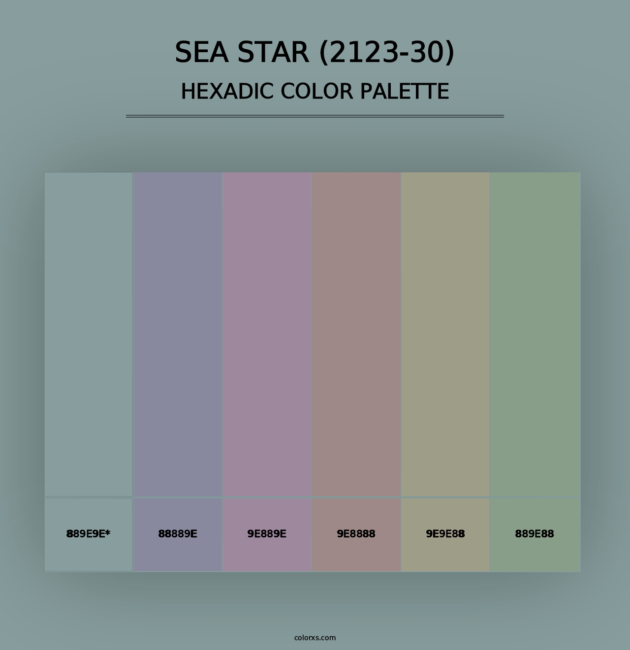 Sea Star (2123-30) - Hexadic Color Palette