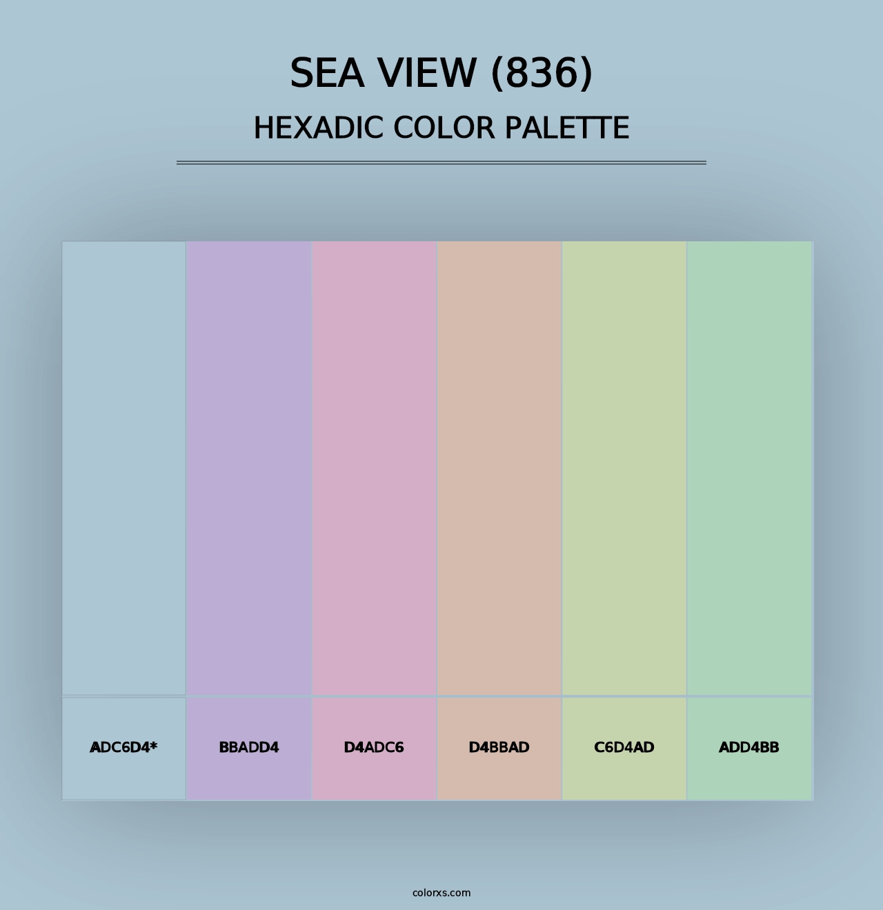 Sea View (836) - Hexadic Color Palette