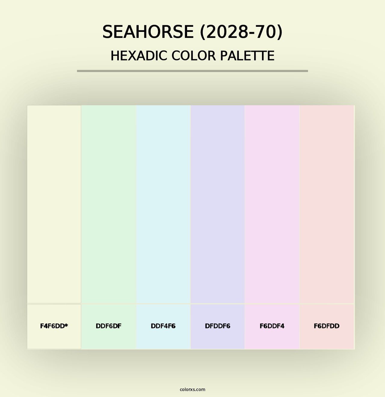 Seahorse (2028-70) - Hexadic Color Palette