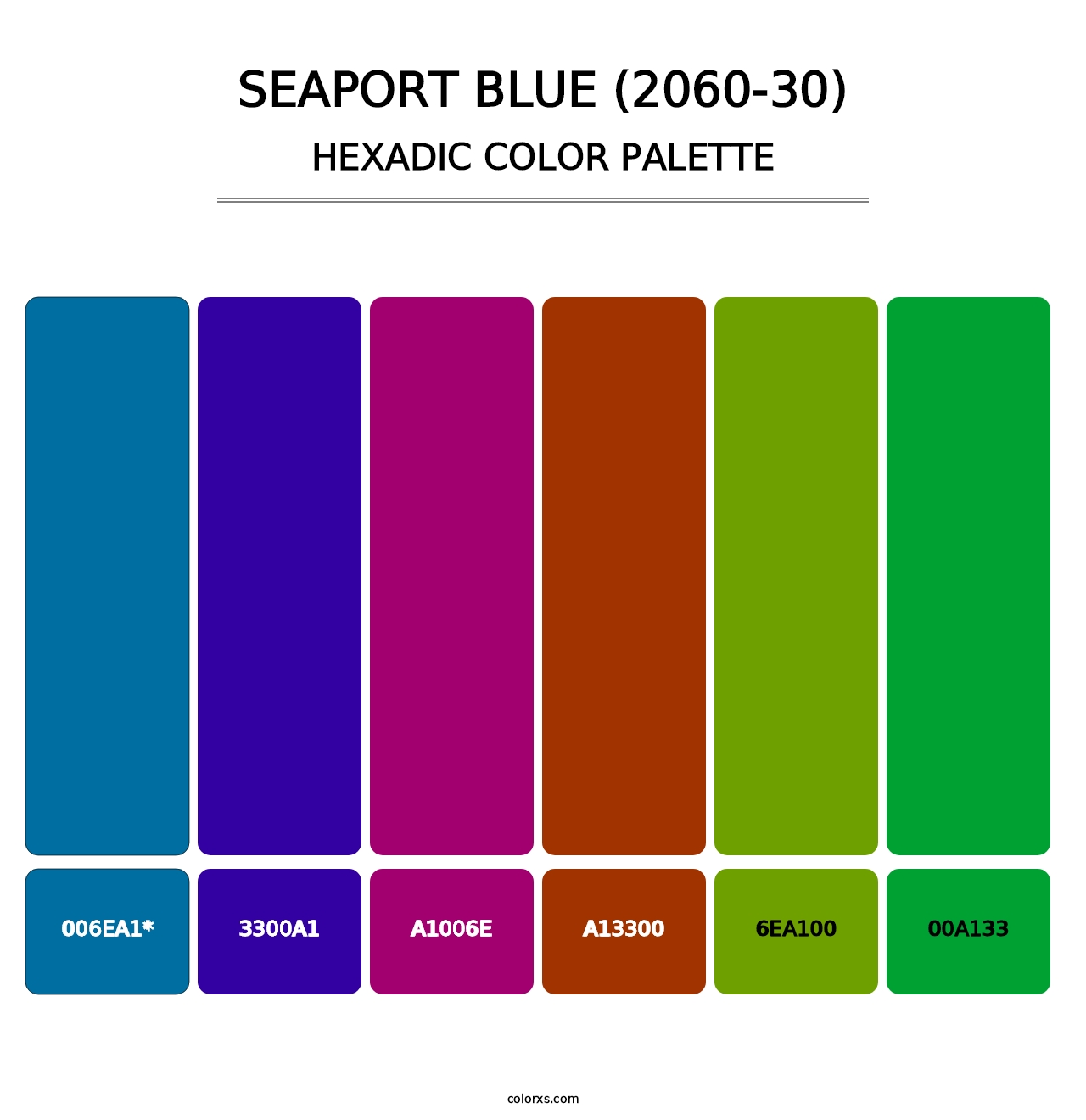 Seaport Blue (2060-30) - Hexadic Color Palette