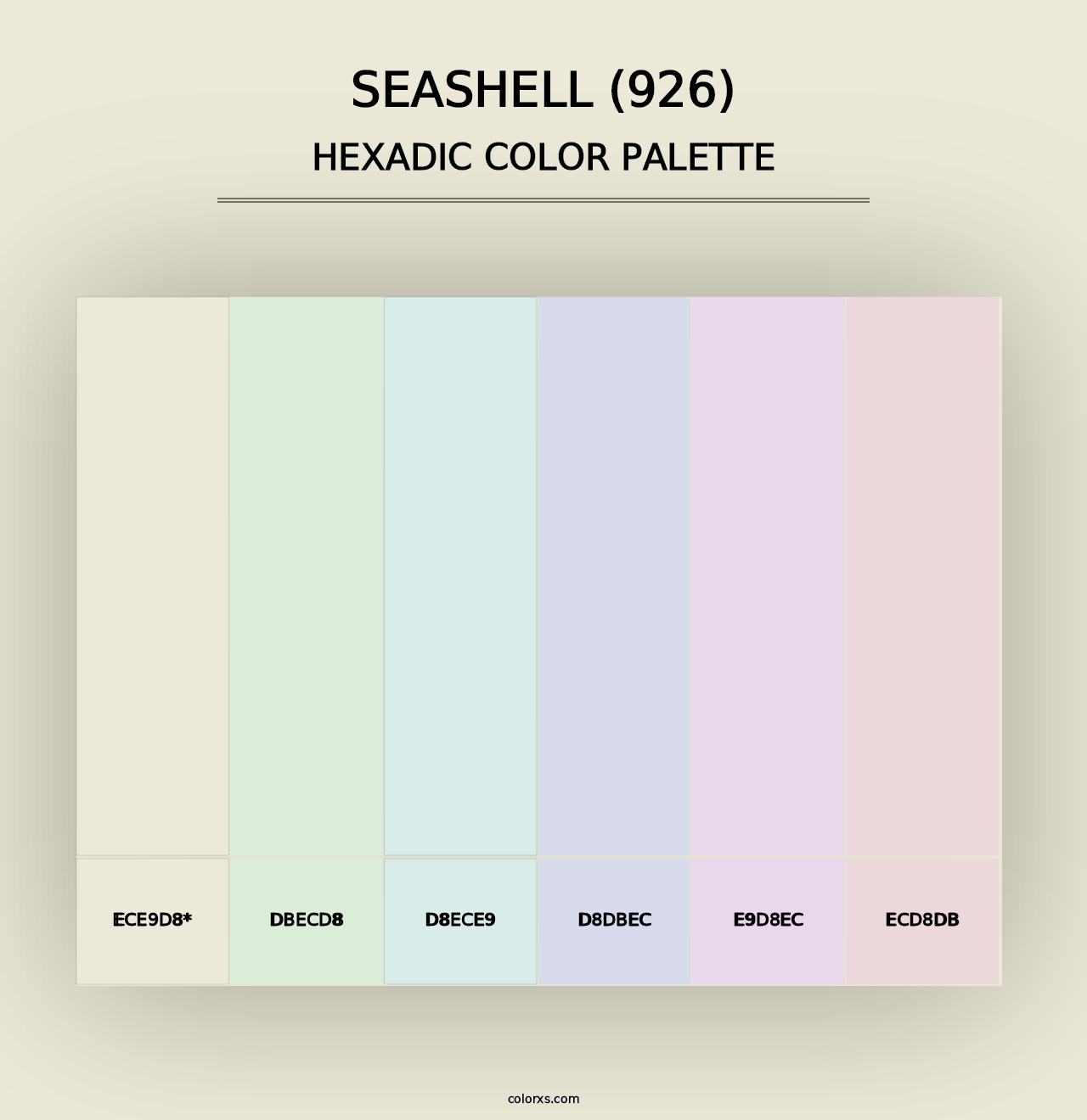 Seashell (926) - Hexadic Color Palette