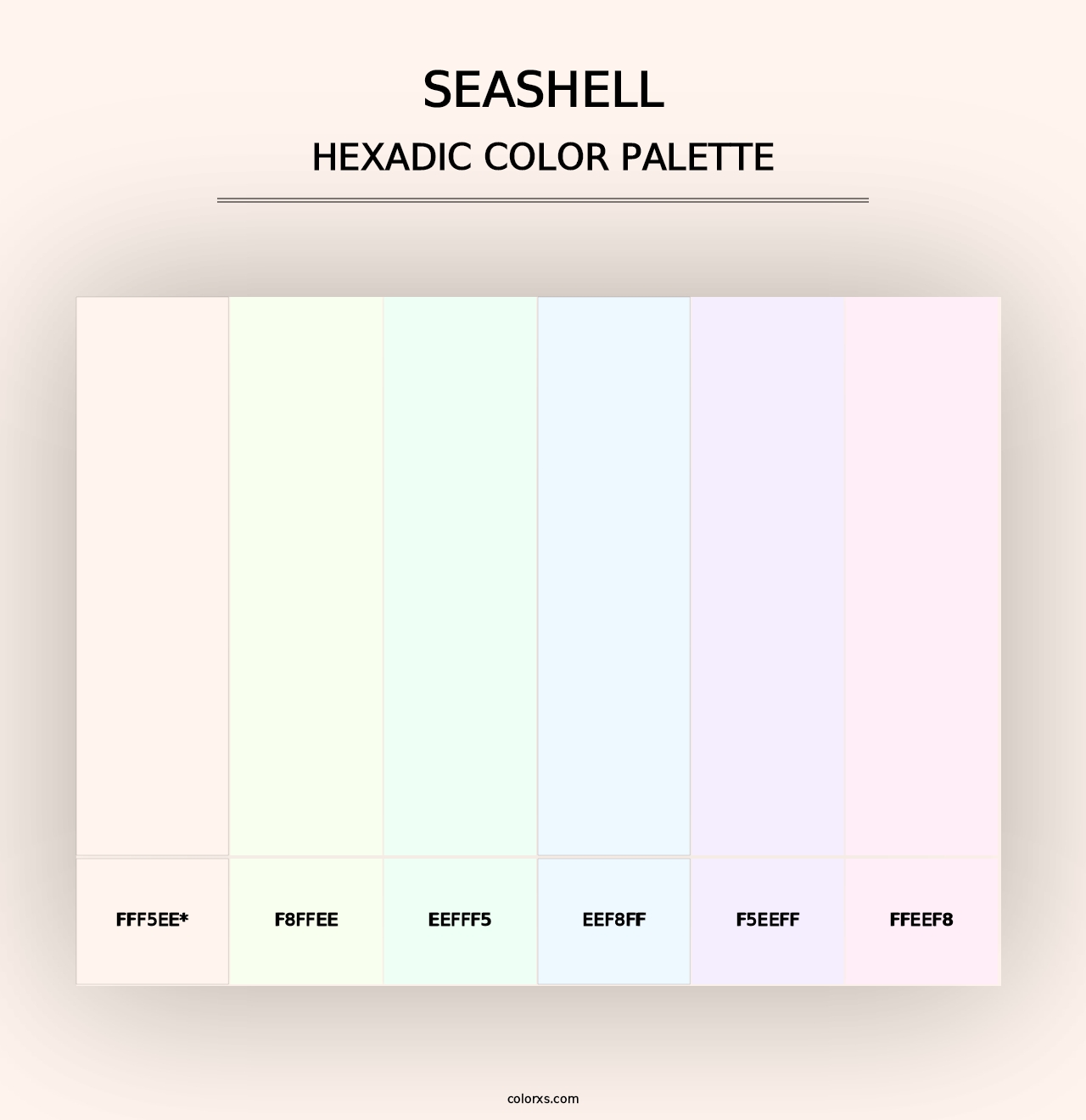 Seashell - Hexadic Color Palette