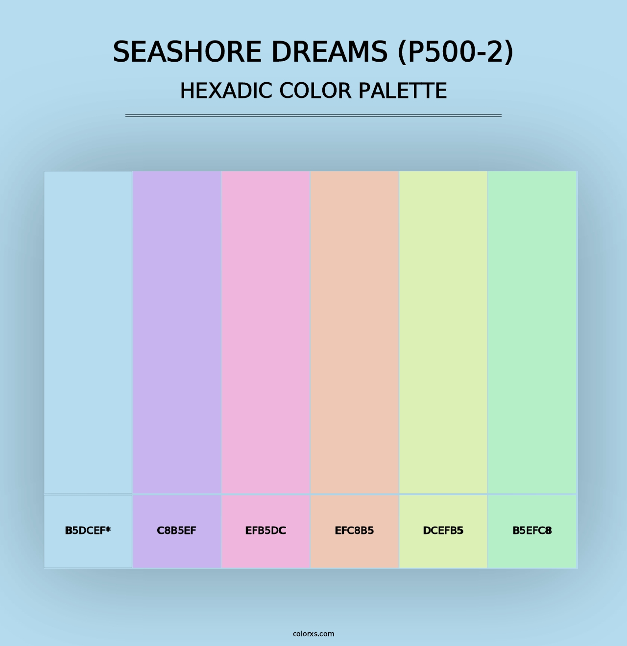 Seashore Dreams (P500-2) - Hexadic Color Palette