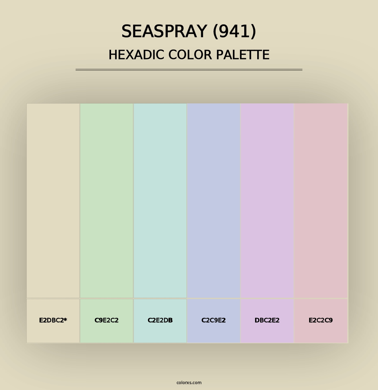 Seaspray (941) - Hexadic Color Palette