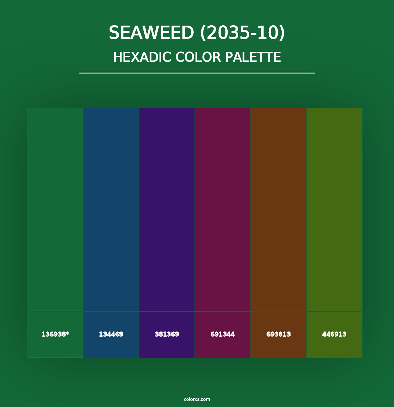 Seaweed (2035-10) - Hexadic Color Palette