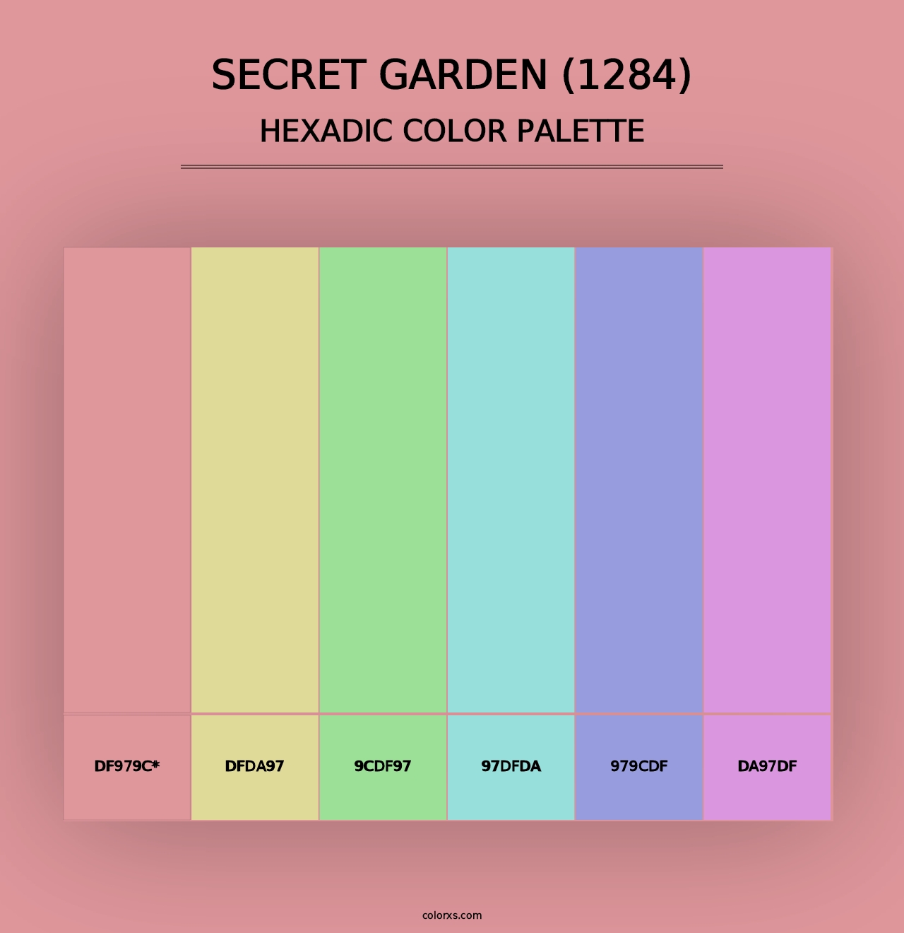 Secret Garden (1284) - Hexadic Color Palette